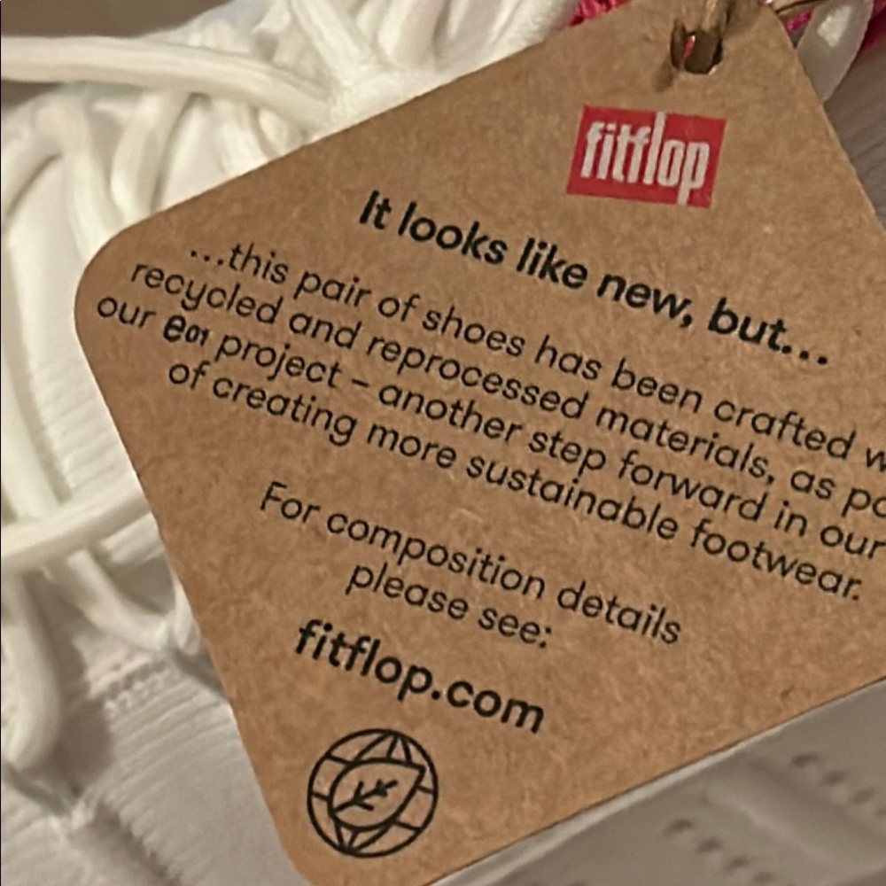 NEW FitFlop White sneakers sz 8.5 - Picture 12 of 12
